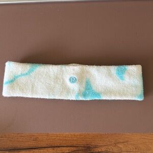 Lululemon Athletica White and Blue Headband